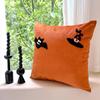 Наволочка на Хэллоуин, Наволочка для подушки-бросалки с тыквой, Плюшевая мягкая искусственная накидка на подушку для дивана, Подходит для стульев, диванов и домашнего декора