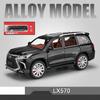 1/24 Lexus LX570 SUV Alloy Car Model Diecasts Metal Off-road Vehicles Car Model Simulation Sound and Light Kids Toys Gift