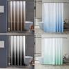 Gradient Digital Print Shower Curtain Waterproof Polyester Fabric Shower Curtain Bathroom Privacy 120x200cm 180x200cm