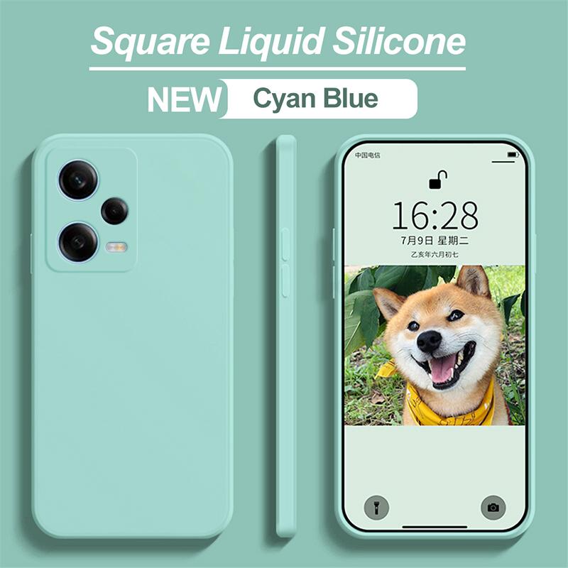 Чехол Redmi Note 12 Pro Plus Turbo, квадратный жидкий силиконовый мягкий чехол для Xiaomi Redmi Note 12 Note12 Pro Plus Turbo 5G, чехол для телефона