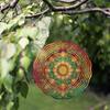 360 Degree Swivel Hook 10 Inch Hanging Wind Spinner Vibrant Metal Art Design for Garden Lawn Balcony All Season Outdoor Decoration Weather
