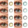Natural Colored Contact Lenses For Eyes Contacts Russian Girls  Cosmetic Beauty Pupils Color Contact Lenses 1 Pair Yearly Color Lens