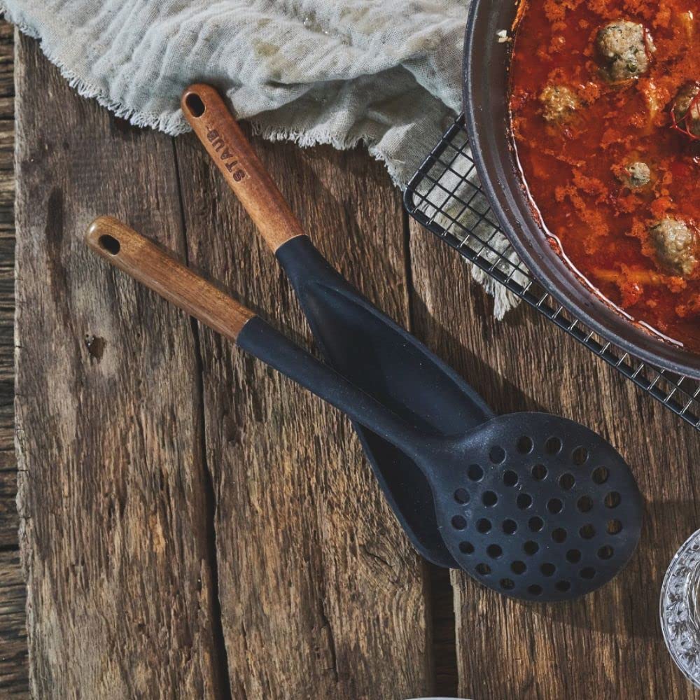 Staub Щековый половник для снятия сливок Японский Ustensiles Щековый половник "Silicon Ladle" [Авторизованный продукт] 40503-100