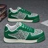 Fashion Hot Sale Luxury Leather Casual Sneakers Men Retro Green Sneakers Man Designer Trainer Comfortable Platform Sports Shoes Men 2024