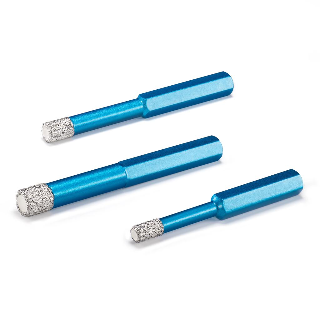 Вакуумная алмазная пайка Сухое сверло Пила Керамика Мрамор Гранит Плитка Открывалка отверстий Коронка Режущий инструмент 4 шт. M14 Шестигранный хвостовик