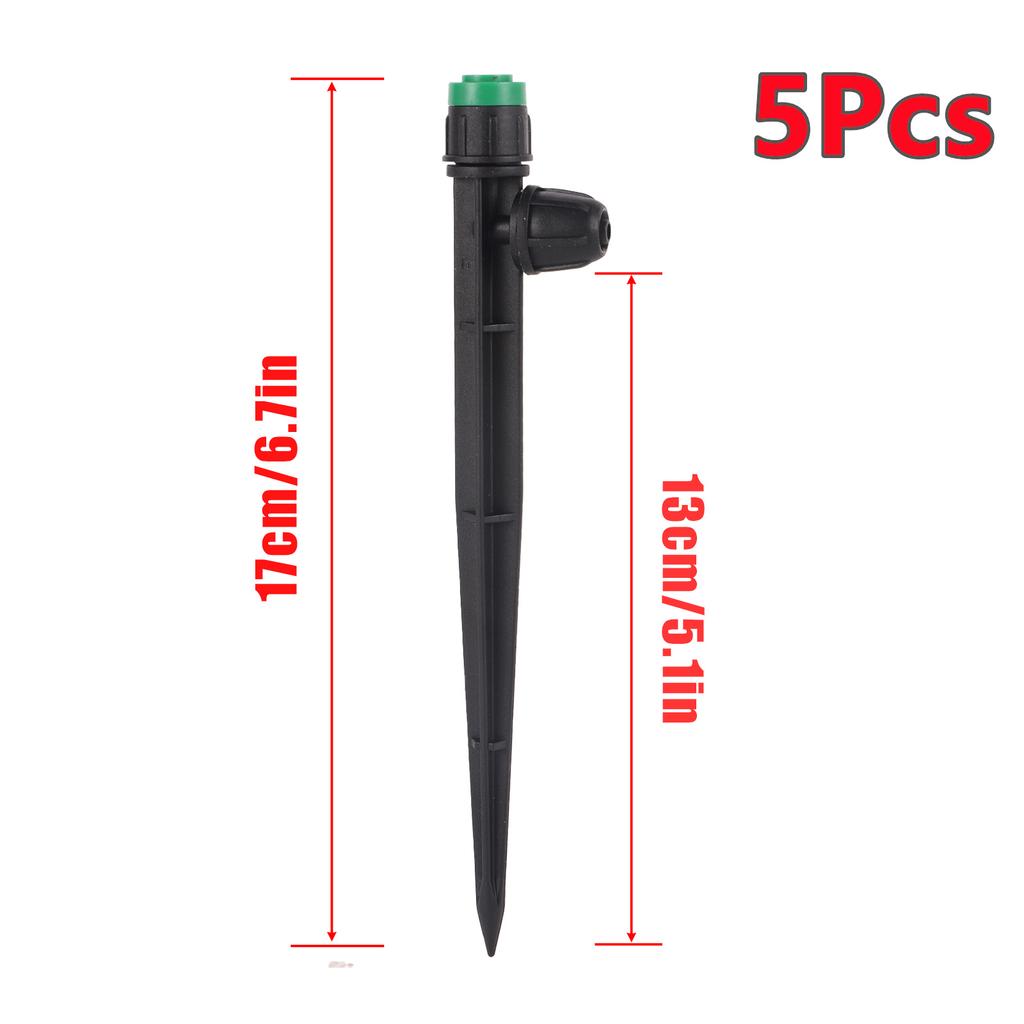 Adjustable All-round Scattering Sprinkler Spiked Dripper Single Double Locks Vegetable Garden Flowerbed Balcony Watering Emitter