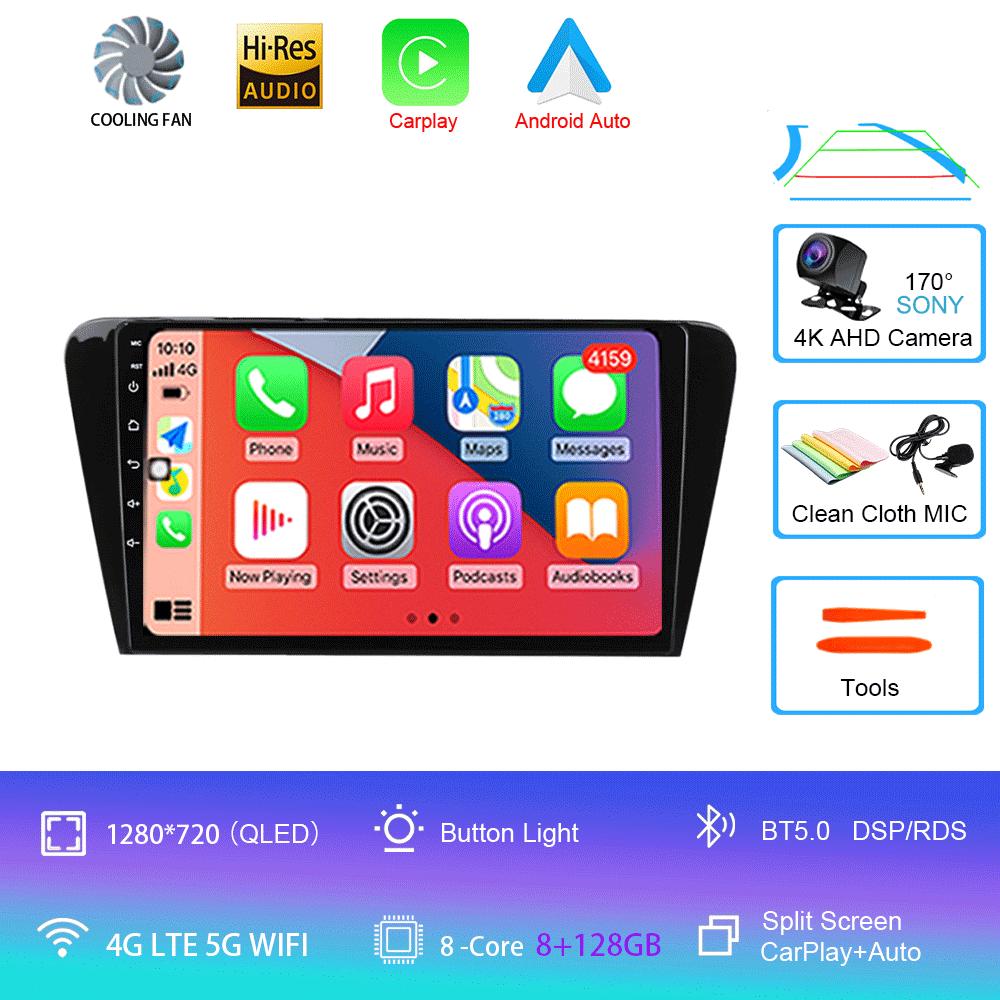 Для Volkswagen Skoda Octavia 3 A7 2013-2018 Автомобильный стерео радио Мультимедиа Видеоплеер Навигация GPS 4G Carplay 2 Din Android 14