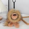 Doll Pendant Keychain Lion Shape Plush Doll Lightweight Key Holder Easy To Carry Keychain Backpack Accessories