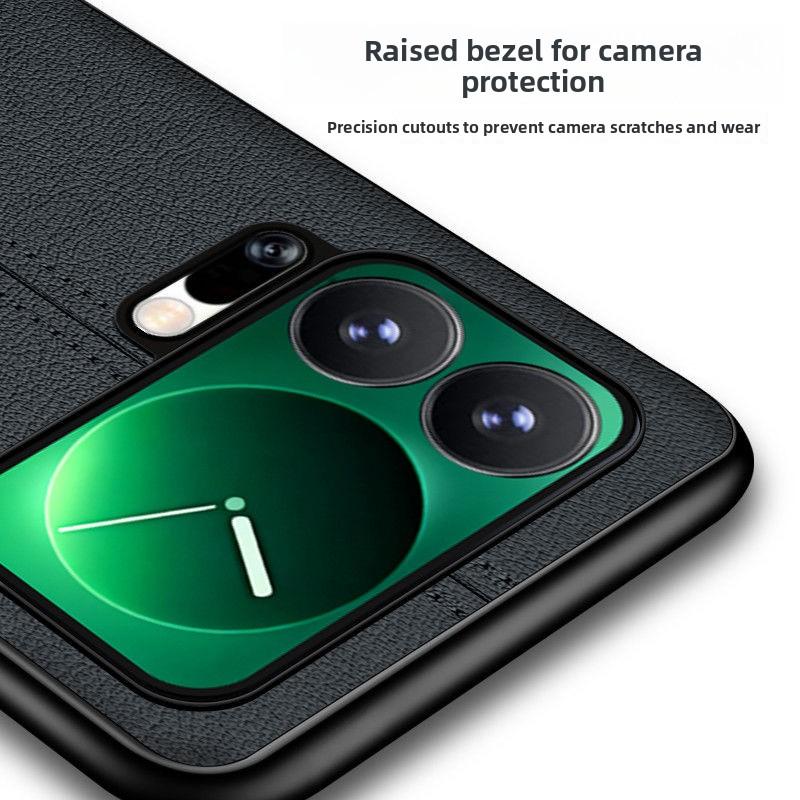 Роскошный Премиальный Чехол Из Натуральной Кожи Для Телефона Xiaomi 17 Pro Max 17 Pro 17 Роскошный PU+TPU Кожаный Ударопрочный Защитный Задний Чехол