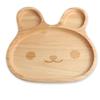 Деревянная тарелка Детская тарелка Дизайн с кроликом Для детей от 3 лет Текущая модель J-kitchens Ударопрочная 20x19,5x2,2 см