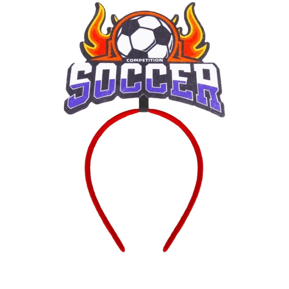 Charming Design Soccer Fan Headband Plastic Party Decoration Headband  Photo Props