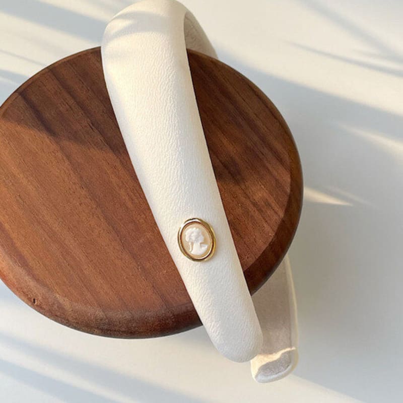 Ободок для волос oar Cameo Satin Volume [Белый]