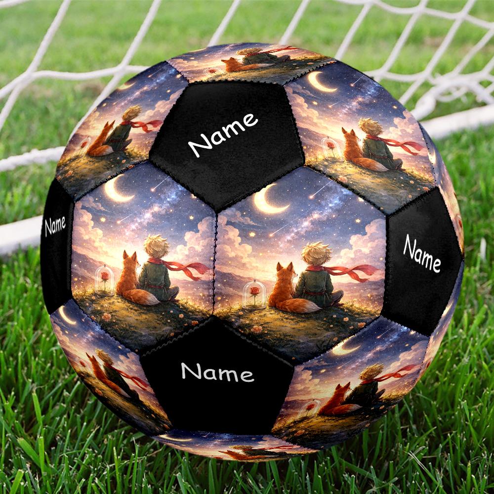 Custom Name The Little Prince Theme Size 5 Soccer Ball, Suitable for Both Indoor and Outdoor Matches, a Gift Suitable for Everyone.