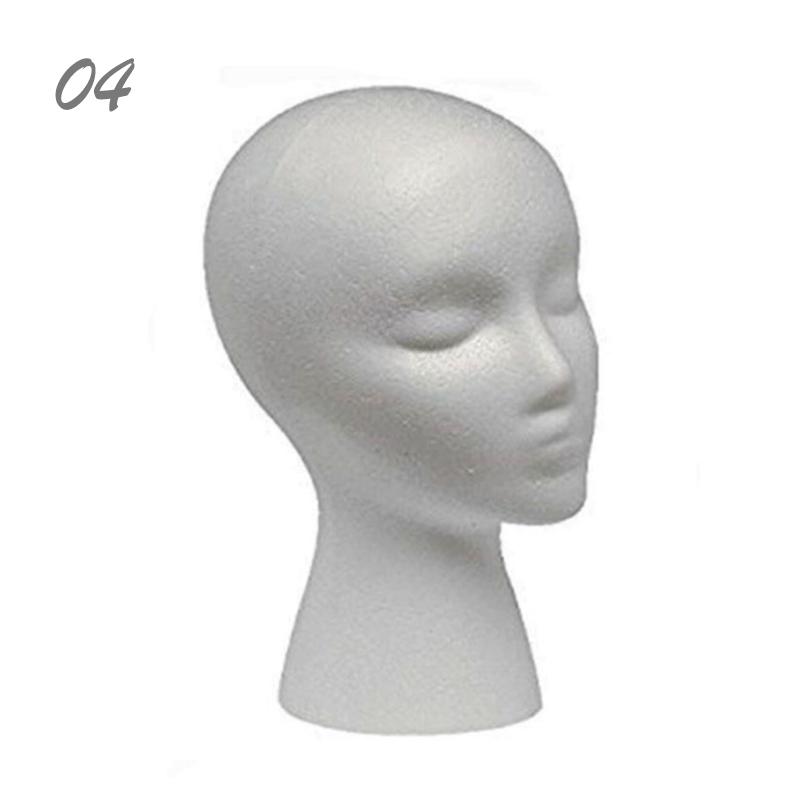 1PC Dummy Display Head Mannequin Stand Styrofoam Foam Head Model Rack Wig Jewelry Display