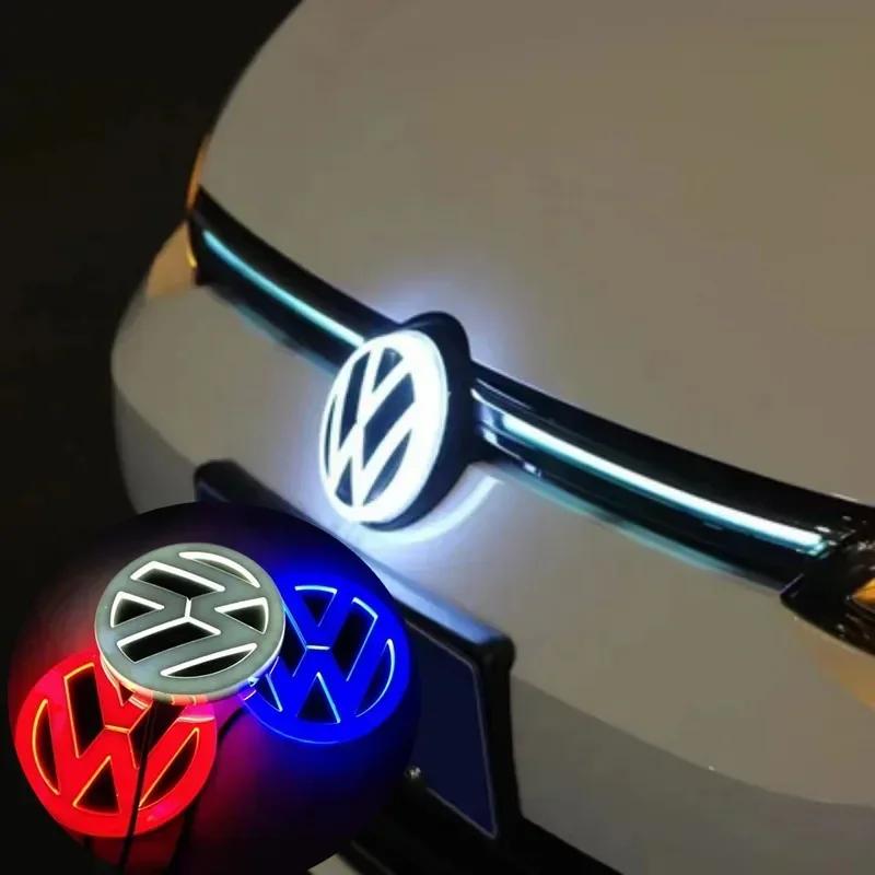 VW GTI GOLF 2026 Горячее для VOLKSWAGEN VW Подстаканники Колпаки на колеса 4D LED для логотипа Volkswagen световые передние и задние наклейки с логотипом suitab