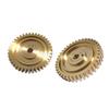 98756118000 987561179 Convertible Top Transmission Gear Set - Brass Replacement Pair for Porsche Boxster (1997-2012) - Soft Top Mechanism Gear