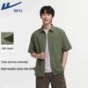 Warrior Unisex Summer Print Loose Fit Short Sleeve Casual Shirt