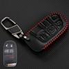 Для Jeep Cherokee Grand Cherokee Renegade Compass 2019 5 кнопок кожаный чехол для дистанционного ключа держатель кольцо для ключей из цинкового сплава