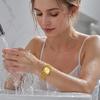 Женские кварцевые часы SKMEI Квадратные Золотые Нержавеющая сталь 2670