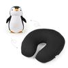 2 в 1 деформируемые подушки для путешествий в форме U для взрослых/детей, пингвины, кошки, животные, дорожная подушка, плюшевая игрушка, подушка для шеи