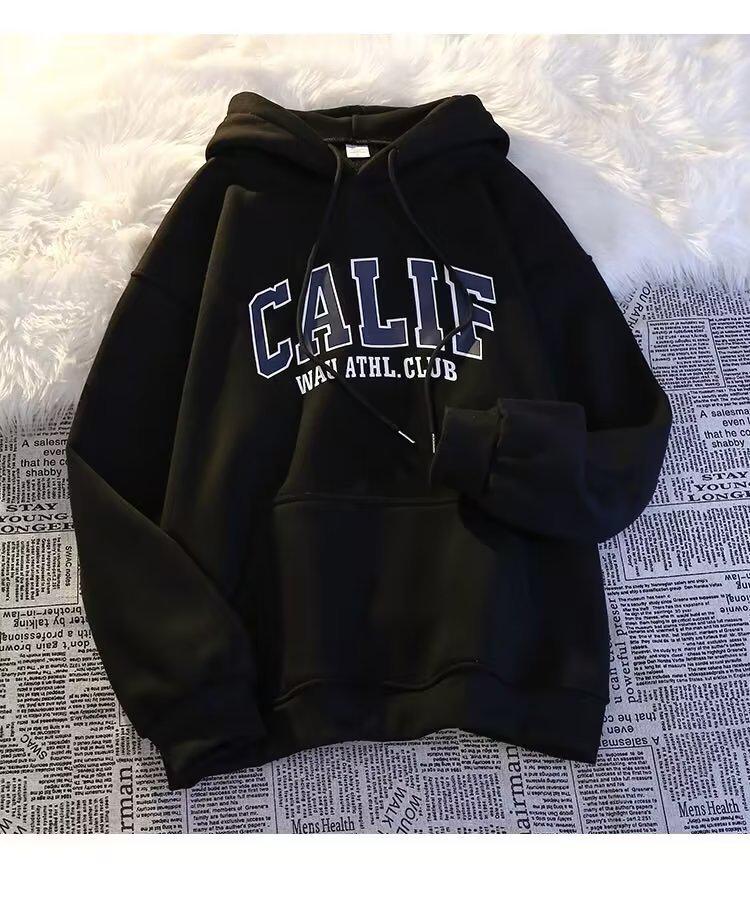 Velvet Thickened Men's Oversize Sweatshirt - Autumn/Winter Korean Style