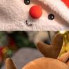 Ornaments Plush Pillow Christmas Elk Plush Toy Deer Plush Doll Animal Doll Santa Claus Stuffed Toy