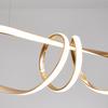 Ceiling Lamp Hanging Chandelier Led Remote Control 58W 74Cm Gold Above the Table for the Living Room