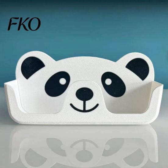 Коробка для хранения очков, держатель-панда, напечатанный на 3D-принтере, милый мультяшный стеллаж для очков, органайзер для стола, тумбочки, нескользящий, нецарапающий органайзер для солнцезащитных очков,