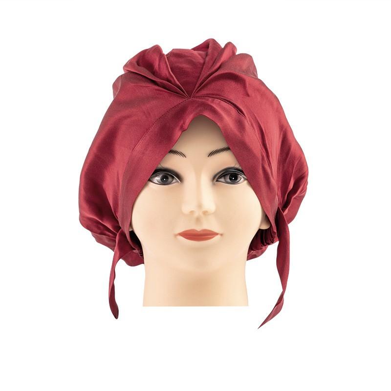 Silk Hair Drying Cap Women Absorbent Turban Towel Natural Mulberry Bath Hat Home Maternity Headwrap