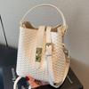 Вязаная сумка-ведро большой вместимости 2025 новая модная сумка-мессенджер ретро универсальная портативная сумка на плечо тренд
