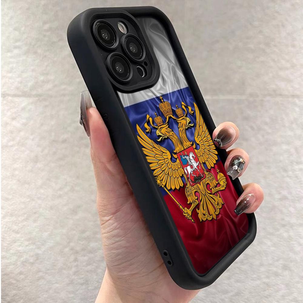 Ae96 Россия эмблема флаг дизайн арт защитные чехлы для телефонов для Xiaomi Poco X5 M6 Redmi Note 13 12 11 Pro 13C 12C A3 9 10 12S ангельские глазки задняя крышка из ТПУ