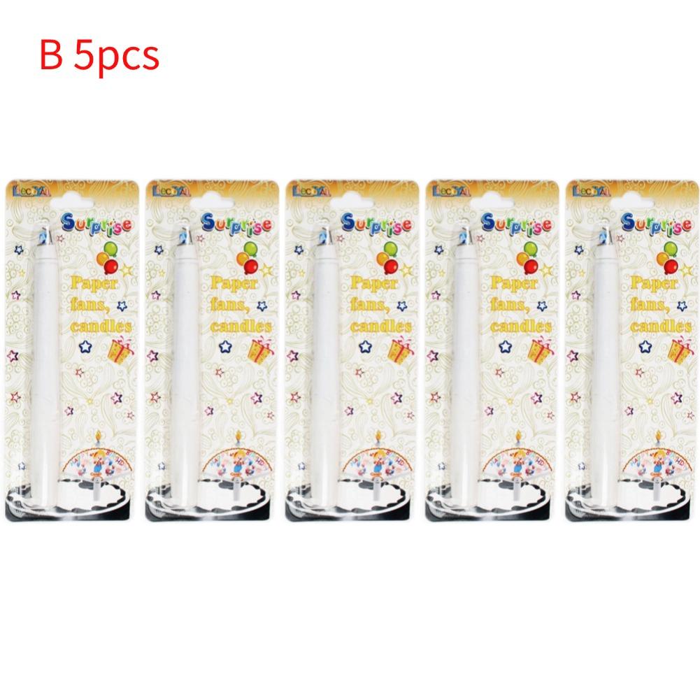 Creative Surprise Fan Birthday Candle Birthday Party Candle Decoration Funny Cake Cupcake Topper Party Decoration Supplies DIY