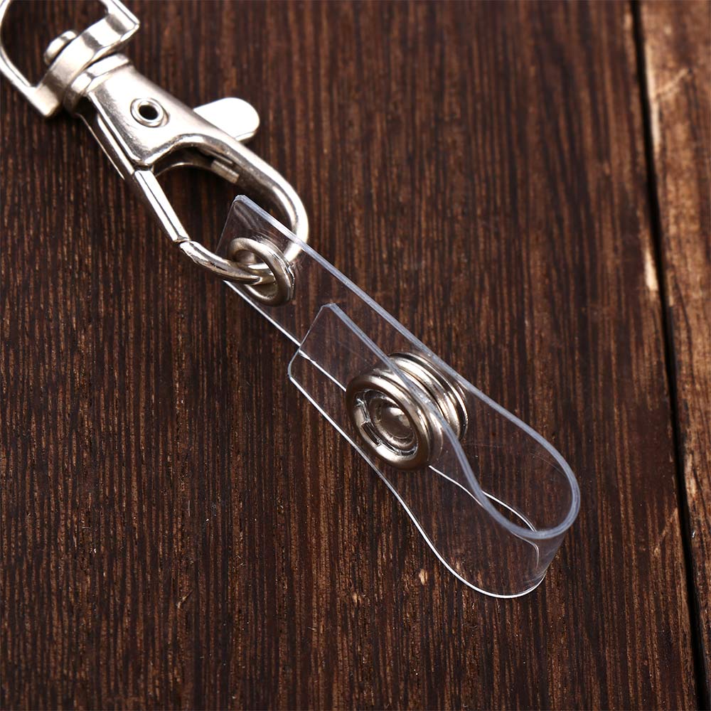 10 шт./лот Высококачественный Прозрачный Держатель для ID-карты Шнурок Бейджи для Именной Карты Брелок Держатель для Бейджа Аксессуары с Пряжкой