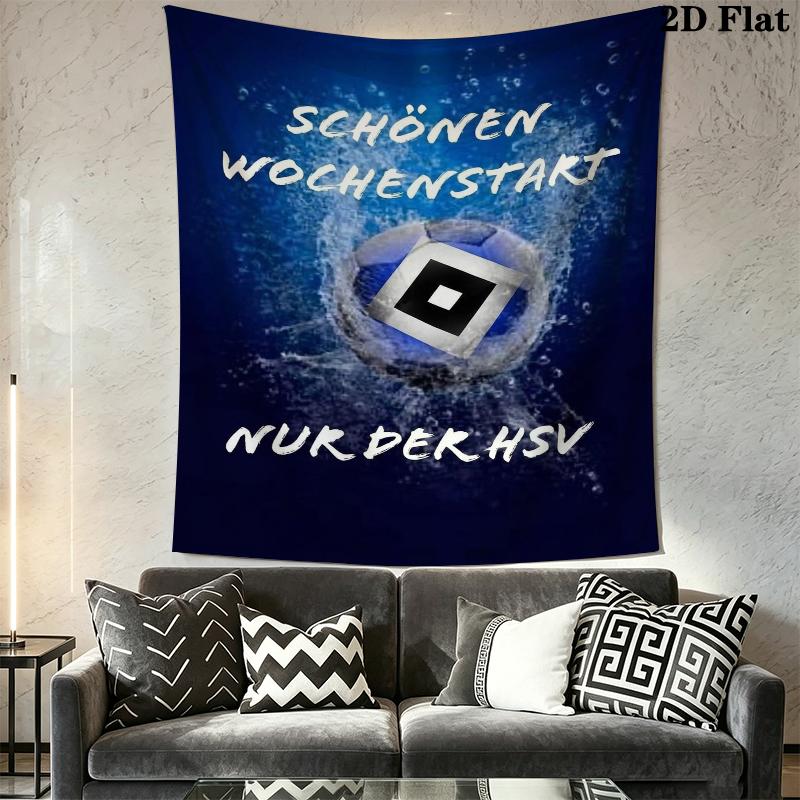 Hamburger Sv Wall Tapestry Aesthetic Wall Hanging Printed Fabric Blanket Decorative Tapestries for Bedroom Living Room Home Decor