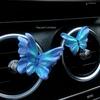 High-End Butterfly Air Vent Decoration Car Fragrance Car Perfume Flower Aroma Diffuser Stone Car Interior Decoration
