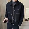 Autumn and Winter New Men's Jackets, Trendy, Handsome, Slim and Versatile, Casual Men's Short Lapel Jackets