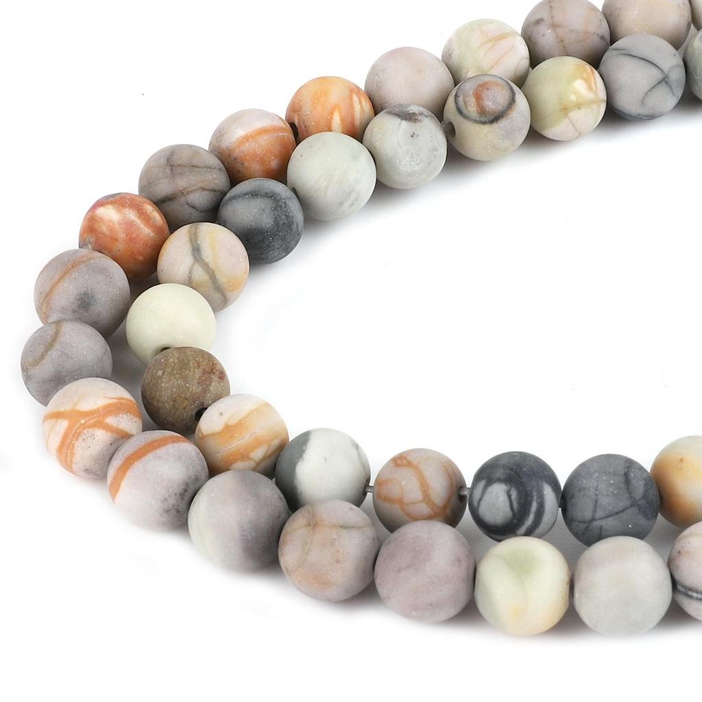Бусины из натурального камня круглые бусины для изготовления украшений своими руками браслет ожерелье ножной браслет