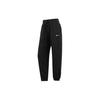 Solid Color Logo Oversize High-Waisted Fleece-Lined Jogger Sweatpants Women Bottoms Black DQ5888-010