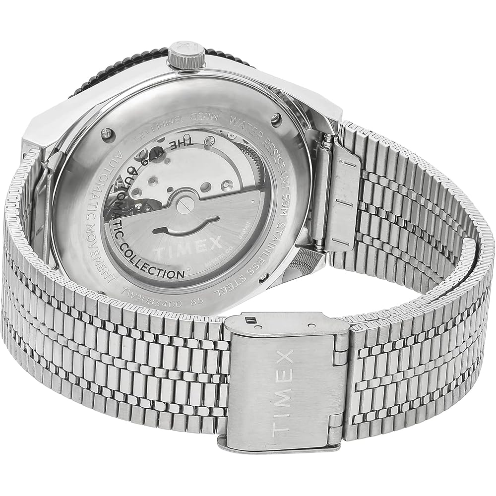 Timex M79 Silver Men's Watch TW2U83400 Analog Design Stainless Steel Band