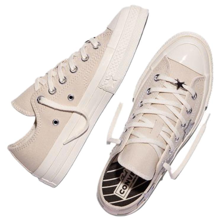Converse Кеды Chuck 70 X Звездный принт Легкие Низкие Холщовые Унисекс Бежевые A24221C