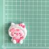 Милые мультяшные свинки, смоляные аксессуары для DIY чехлов для телефонов и аксессуаров для волос, крем-клей