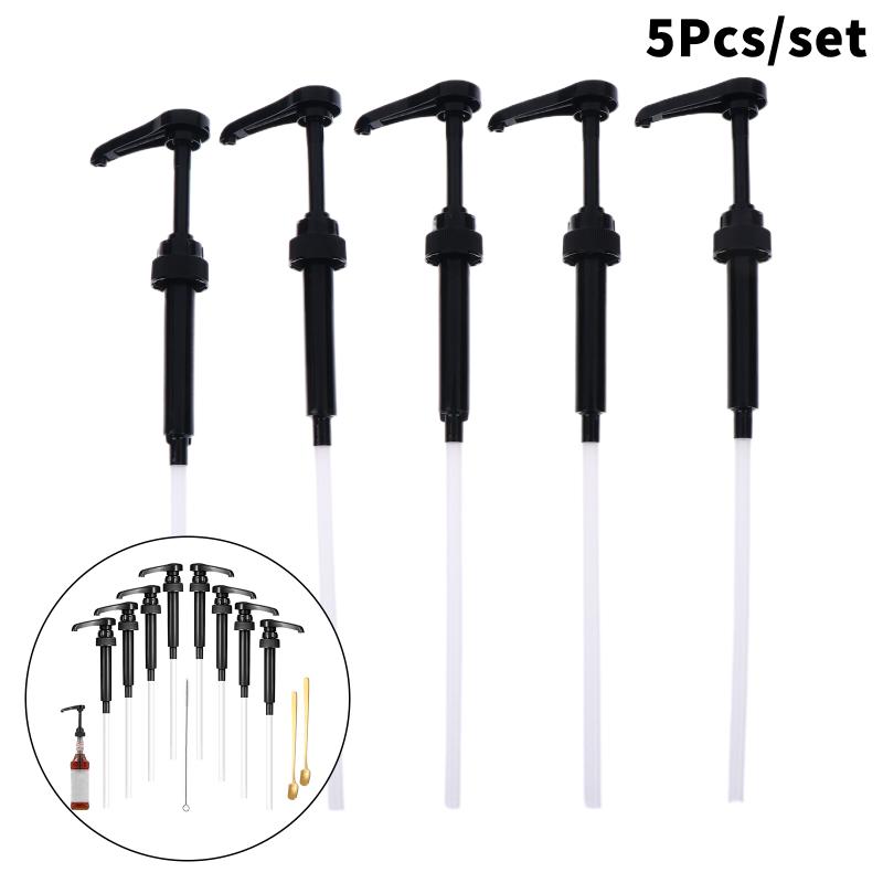 5X Насос для сиропа Насос-дозатор для кофейного сиропа Насос для сиропа Насосная головка с нажимным действием Для кофейных сиропов Для дозатора бутылок с соком