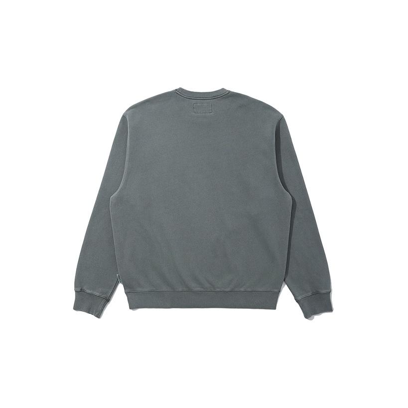 Carhartt WIP Вышитая стираная винтажная толстовка свитшот мужская серо-зеленая CHXSWA202007F-GRD