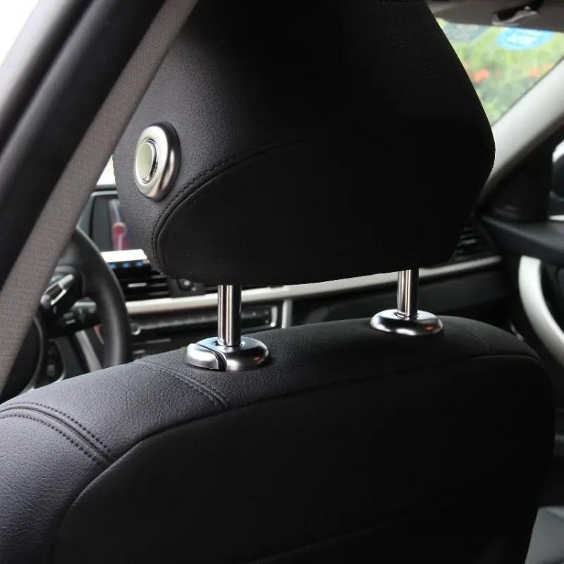 Suetlcoity For BMW 3 Series F30 2013- ABS Black Car Seat Headrest Button Cover Trim Sticker Interior Car Accessories