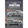 Модель спортивного автомобиля BENZ 300SL в масштабе 1/24 с литым металлическим покрытием и реалистичными звуковыми эффектами, коллекционная игрушка для детей и взрослых