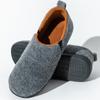 Fashion Shevalues Winter Men Warm Slides Fur Memory Foam Slippers Comfort Soft Sole Indoor Shoes High Quality Male Slippers Warm Shoes