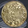 Монеты года Дракона, памятные монеты с золотым и серебряным покрытием, памятные медали для внешней торговли, монеты удачи, счастливые монеты