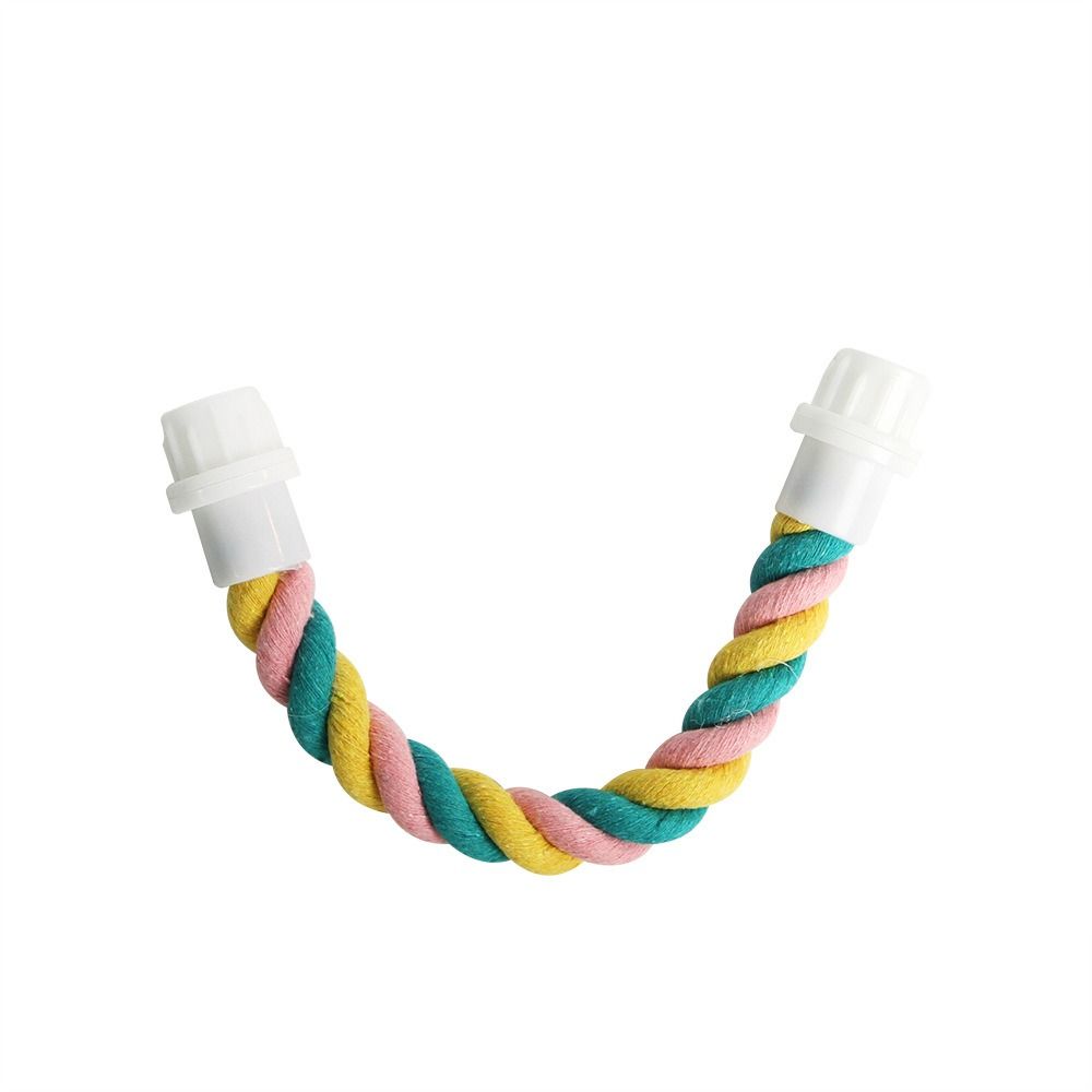Cockatiel Cage Toy Parrot Climbing Cotton Rope Bird Toy Parrot Hanging Creative Braided Chew Rope