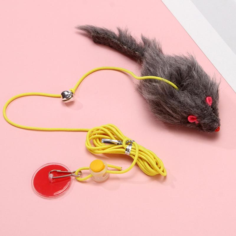 Cat Plush Teaser Stick Hanging Door Interactive Play Chase Exercise Toys Pet Supplies For Indoor