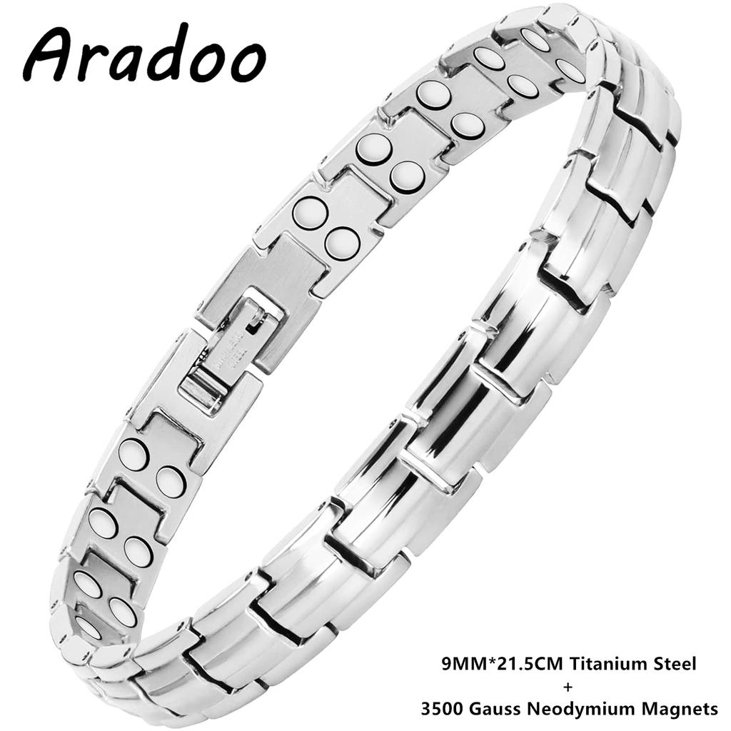 Preumium Pure Copper Bracelet for Men Women Double Row Magnetic Therapy Wristband Jewelry Gifts
